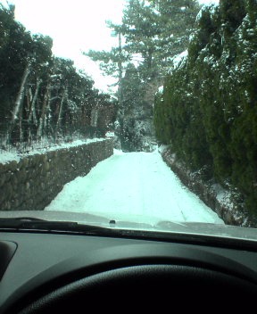 SNOWY ROAD HOME